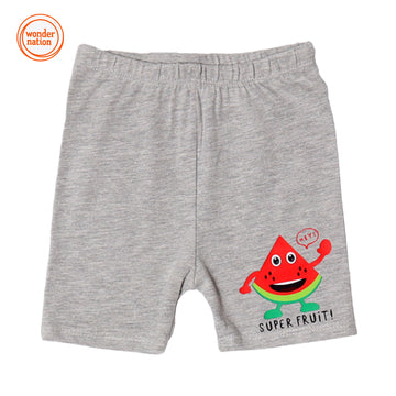 KIDS PLAY SHORT HAZEL GREY WATERMELON - WONDER NATION